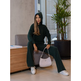 Conjunto Moletinho Calca Flare