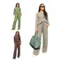 Conjunto Moletinho Confortável Pantalona Inverno Feminino  