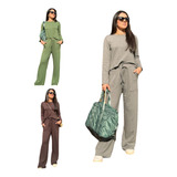 Conjunto Moletinho Confortavel Pantalona