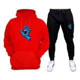 Conjunto Moletom Blue Hand