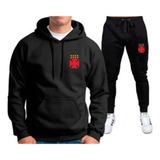 Conjunto Moletom E Calça V.asc.o Da Ga.ma Times Cruz Maltino