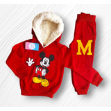 Conjunto Moletom Flanelado Mickey