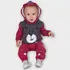 Conjunto Moletom Infantil Menino Agasalho Quentinho Tigre