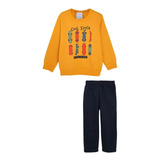 Conjunto Moletom Malwee Kids Flanelado Skate Menino