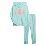 Conjunto Moletom Menina Azul