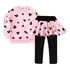Conjunto Moletom Saia Calça Blusao Menina Tam 2/3 Anos Rosa