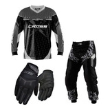 Conjunto Motocross Trilha Calça Camisa Luva Insane Pro Tork
