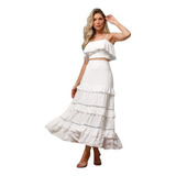 Conjunto Off White Saia