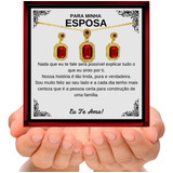 Conjunto Ouro Esposa Colar