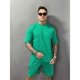 Conjunto Oversized Bermuda Com Bolso Cargo