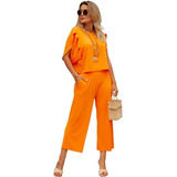 Conjunto Pantacourt Feminino Adulto Plus Size Confortável