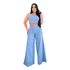 Conjunto Pantalona E Cropped Linho Elegante  
