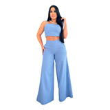Conjunto Pantalona E Cropped
