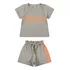 Conjunto Para Criança Feminino Menina Cinza Moletom Verão