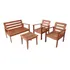 Conjunto Para Jardim Com 1 Sofá 2 Poltronas 1 Mesa De Gbwt
