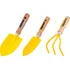 Conjunto Para Jardim Com 3 Peças Cabo De Madeira Vonder