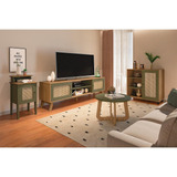 Conjunto Para Sala De Estar Charlotte Com Rack Para Tv At 