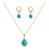 Conjunto Pedra Azul Turquesa