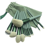 Conjunto Pincéis Maquiagem 13 Peças Profissional Com Estojo