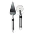 Conjunto Pizza Aço Inox Higiênico Corta Pega Serve Prático 