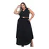 Conjunto Plus Size Feminino Colete E Saia Linho Veste Tam 50