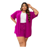 Conjunto Plus Size Kimono
