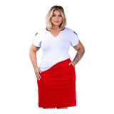 Conjunto Plus Size Saia