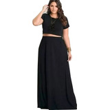 Conjunto Plus Size Saia