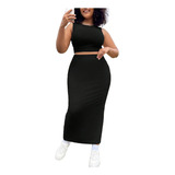 Conjunto Plus Size Saia