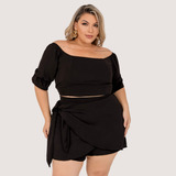 Conjunto Plus Size Short