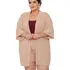 Conjunto Plus Size Shorts Casaco Cardigan Kimono Verão Praia