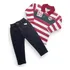 Conjunto Polo Manga Longa E Calça Sarja Infantil