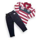 Conjunto Polo Manga Longa