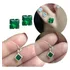 Conjunto Ponto De Luz Quadrado 6x6mm Prata 925 