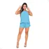 Conjunto Praia Feminino Regata Soltinha E Short Com Bolso