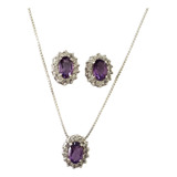 Conjunto Prata 925 Ametista