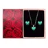 Conjunto Prata 925 Colar Feminino E Brincos Caixa Flores