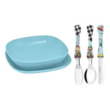Conjunto Pratos E Talheres