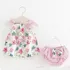 Conjunto Primavera Bebê Bata Calcinha Florida Estampa Floral