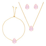 Conjunto Pulseira Brinco Colar