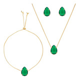 Conjunto Pulseira Brinco Colar