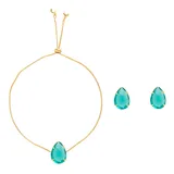 Conjunto Pulseira Brinco Gota