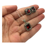 Conjunto Quadrado Prata De