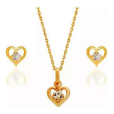Conjunto Rommanel Colar Brinco