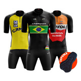 Conjunto Roupa De Ciclismo