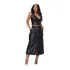 Conjunto Saia E Blusa Cropped Couro Fake Sintético Ecológico