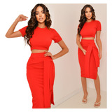 Conjunto Saia E Blusa