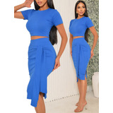 Conjunto Saia E Blusa