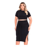 Conjunto Saia E Blusa