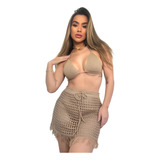 Conjunto Saia E Cropped